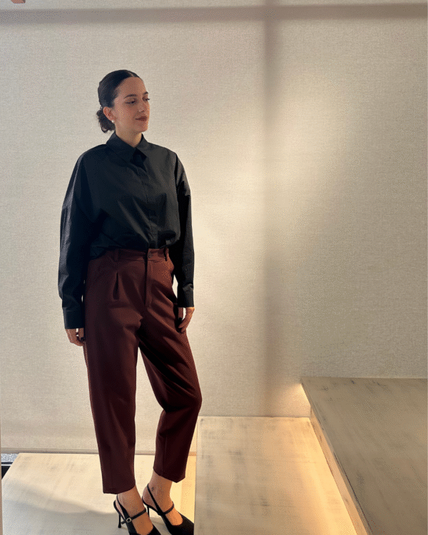 Olivia pants (bordeaux)/New age παντελόνι - Image 3