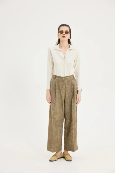 Ava Pants (Khaki)/Hemithea παντελόνι
