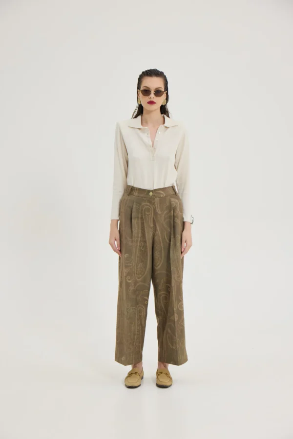 Ava Pants (Khaki)/Hemithea παντελόνι - Image 2