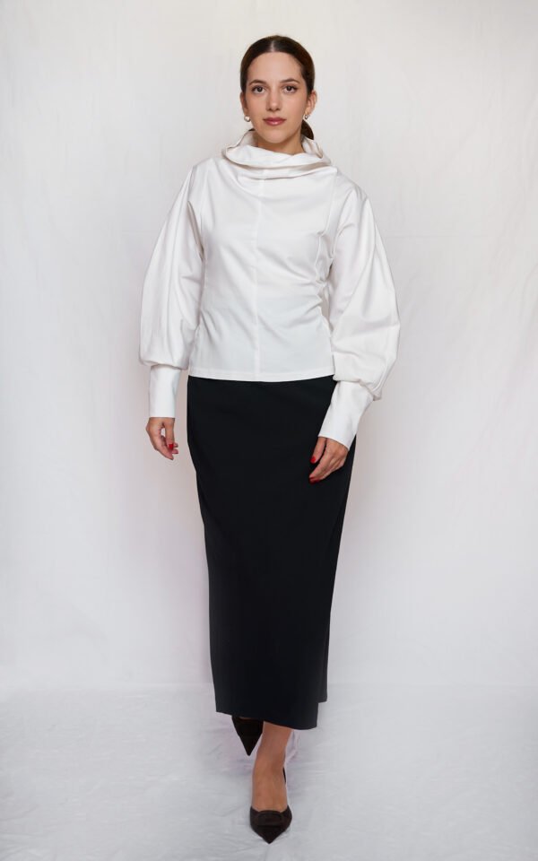 Black pencil skirt/ckontova φούστα - Image 2