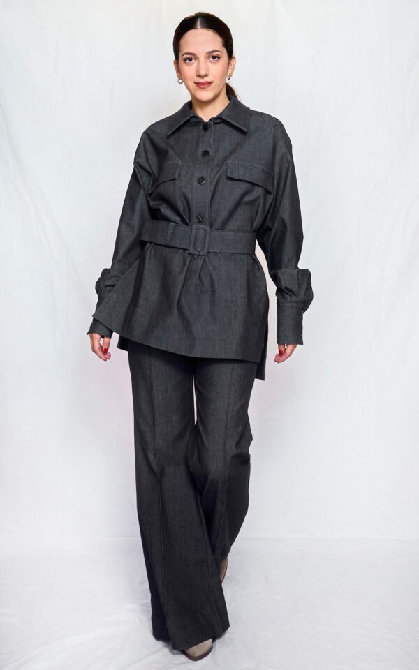 Denim shirt top one size/ckontova πουκάμισο - Image 5