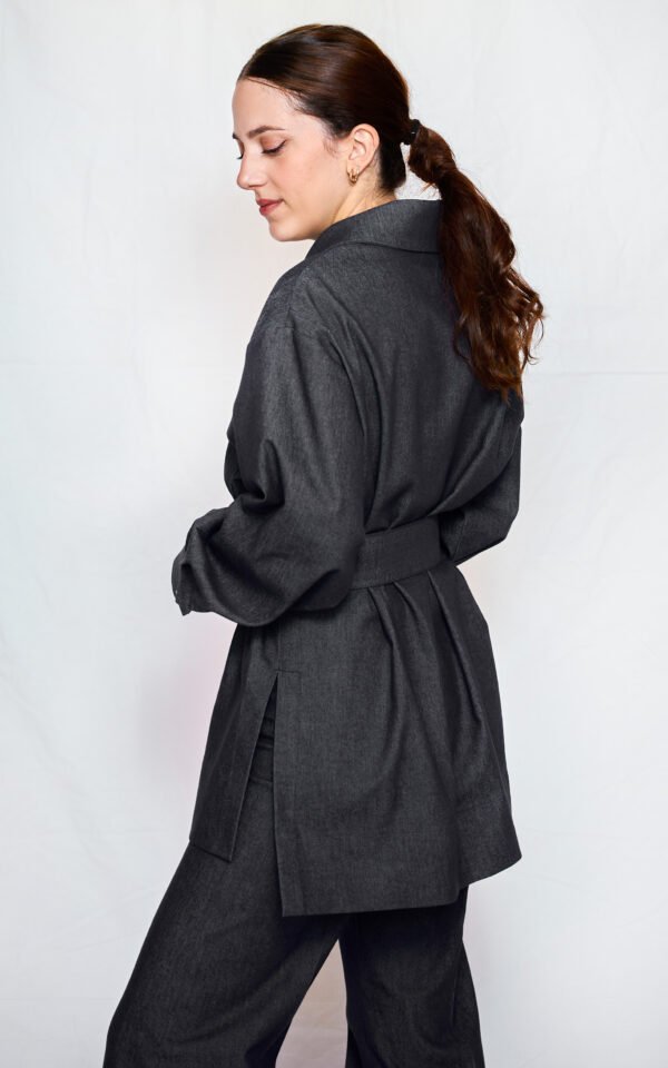 Denim shirt top one size/ckontova πουκάμισο - Image 2