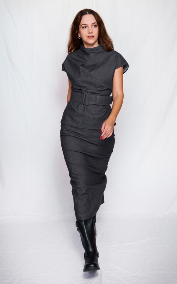 Denim pencil skirt/ckontova φούστα