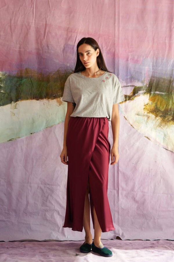 Valerie t-shirt in grey/Madame Shoushou t-shirt - Image 2