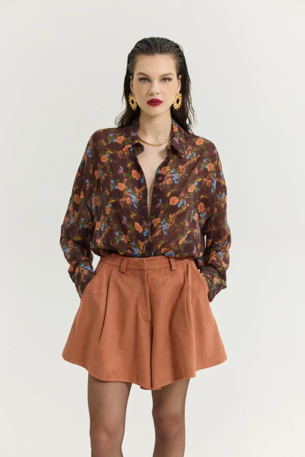Heather Shirt (Pack Your Bags Bordeaux)/Hemithea πουκάμισο - Image 4