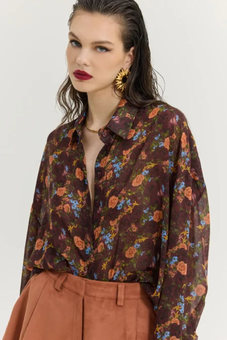 Heather Shirt (Pack Your Bags Bordeaux)/Hemithea πουκάμισο