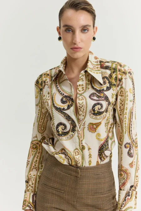 Negroni shirt (cream)/Hemithea πουκάμισο