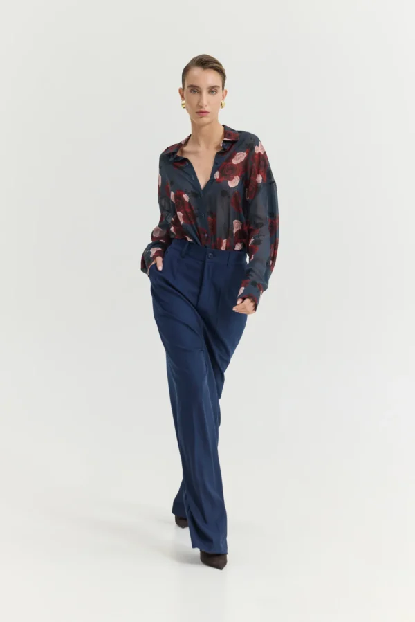 Heather Shirt (Shadow Roses Blue)/Hemithea πουκάμισο - Image 3