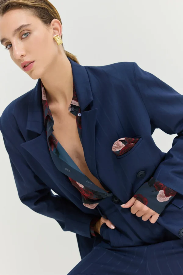 Heather Shirt (Shadow Roses Blue)/Hemithea πουκάμισο - Image 7