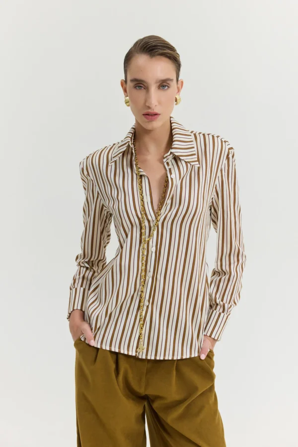 Negroni Shirt (Mustard)/Hemithea πουκάμισο