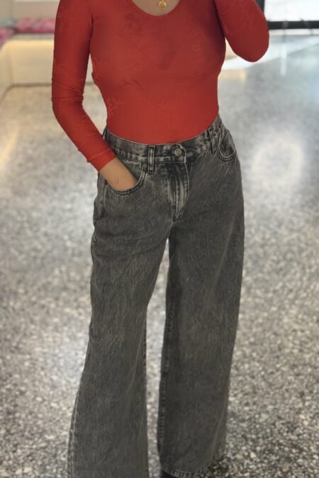 Paulonie jeans grey/Madame Shoushou τζην παντελόνι