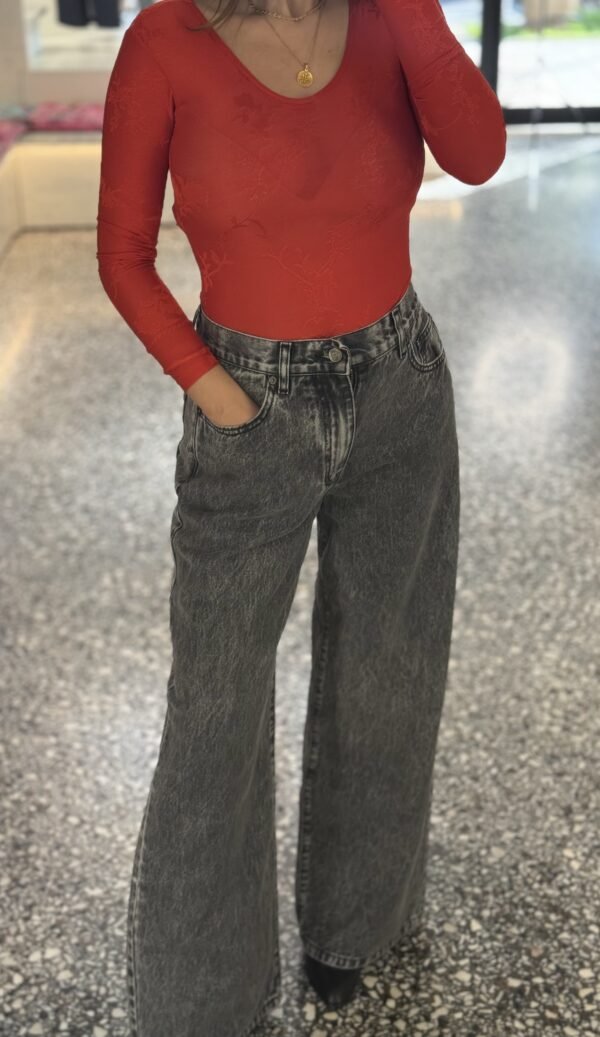 Paulonie jeans grey/Madame Shoushou τζην παντελόνι