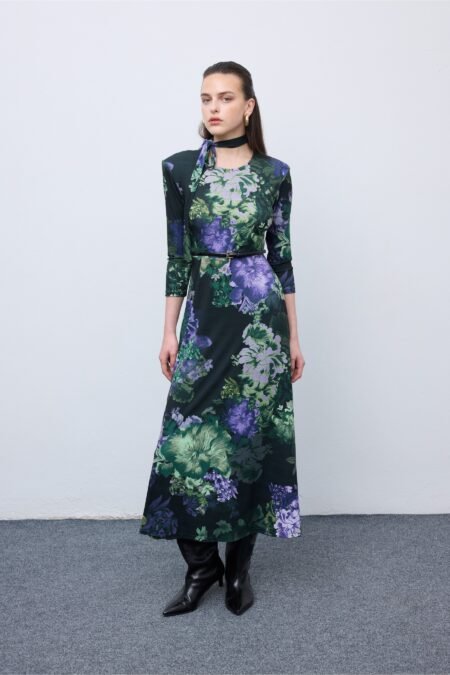 Vittoria Jersey Midi Dress/Ciel φόρεμα