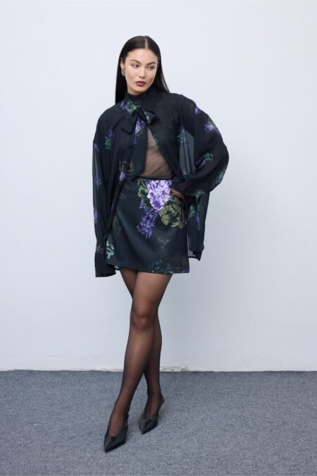 Vittoria Oversized Shirt/Ciel πουκάμισο