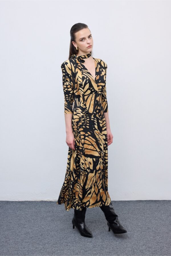 Butterfly mosaic jersey midi dress/Ciel φόρεμα - Image 3