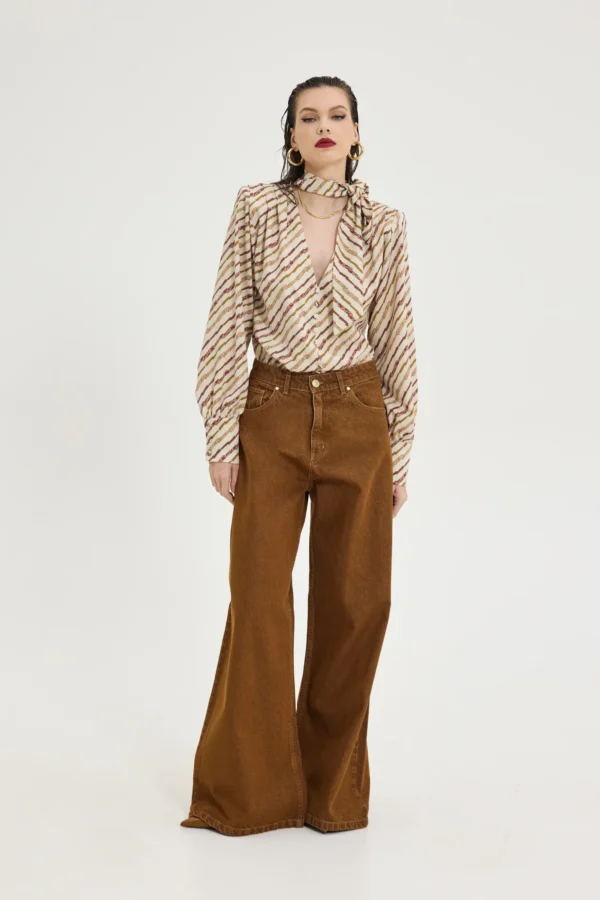 Salem Denim Pants (Tobacco)/Hemithea τζην παντελόνι - Image 3