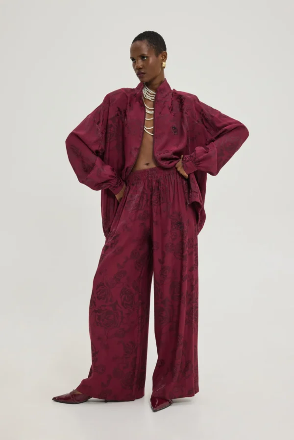 Peacock Pants (bordeaux)/Hemithea παντελόνι - Image 6