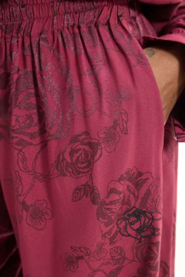 Peacock Pants (bordeaux)/Hemithea παντελόνι - Image 7