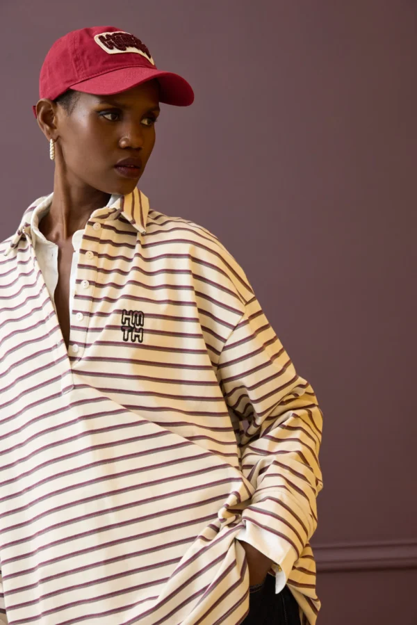 Sidecar Sweatshirt (Grey Bordeaux)/Hemithea μπλούζα - Image 3