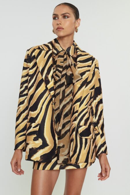 Caira blazer caramel zebra/Mix & Match σακάκι