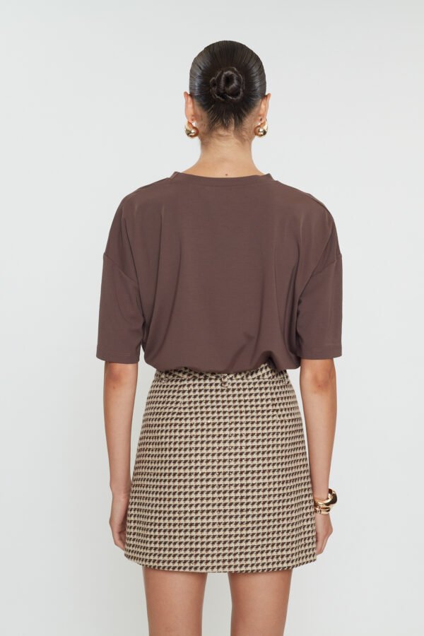 Olivia mini skirt pied de poul/Mix&match φούστα - Image 4