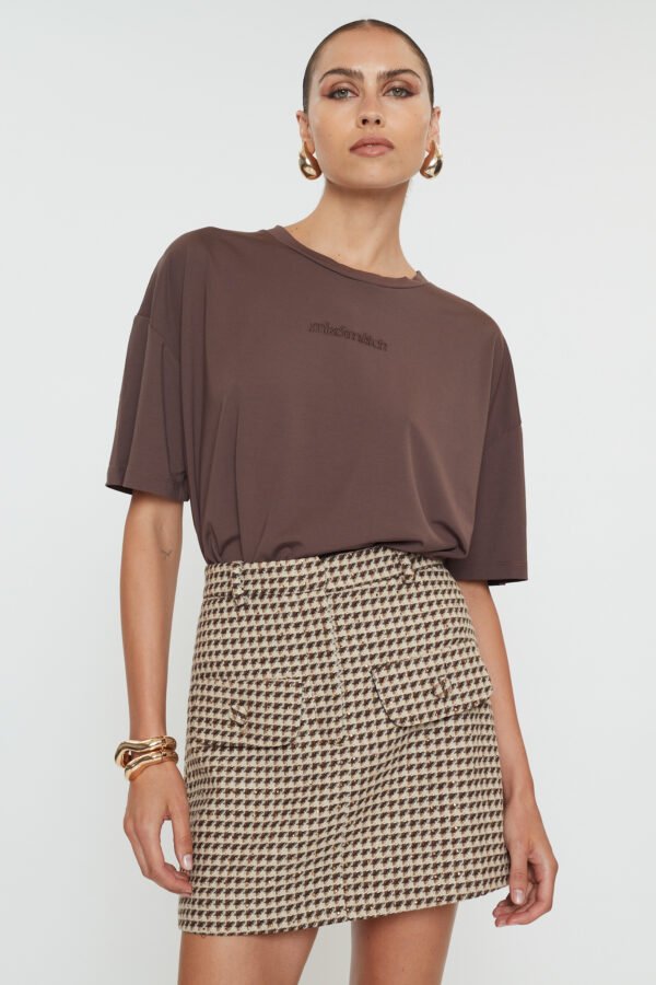 Olivia mini skirt pied de poul/Mix&match φούστα - Image 3