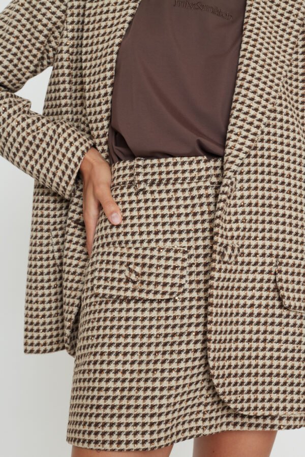 Olivia mini skirt pied de poul/Mix&match φούστα - Image 2