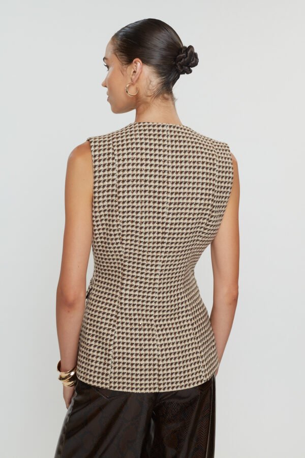 Phoebe vest pied de poul/Mix&match γιλέκο - Image 2
