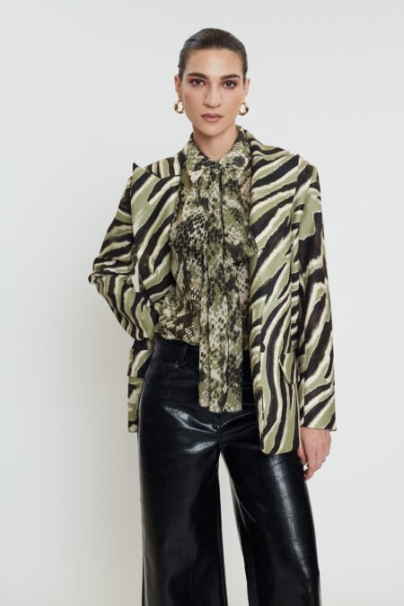 Caira blazer olive zebra/Mix & Match σακάκι
