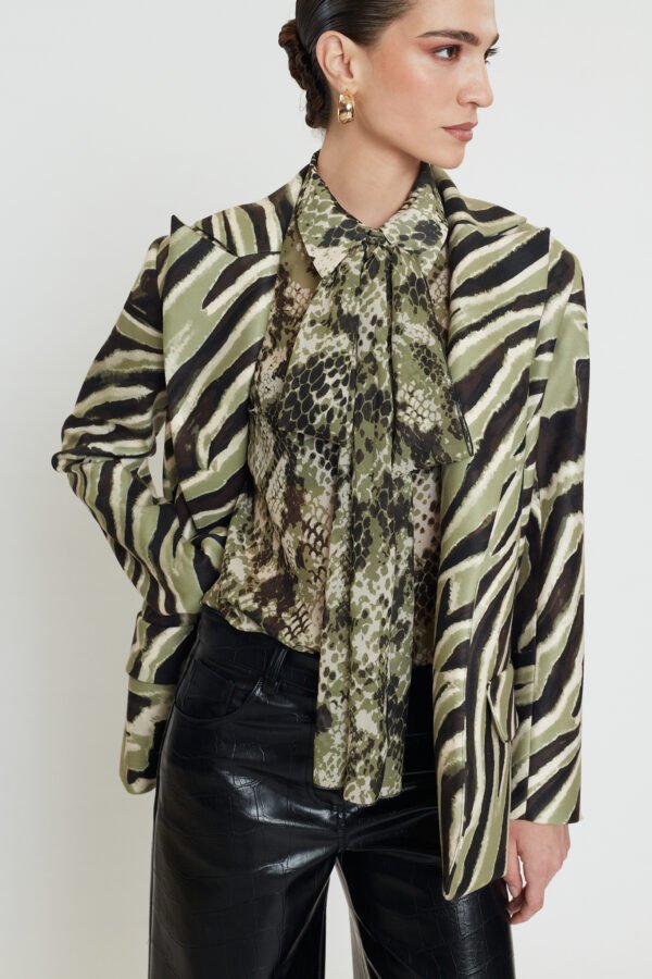 Caira blazer olive zebra/Mix & Match σακάκι - Image 4