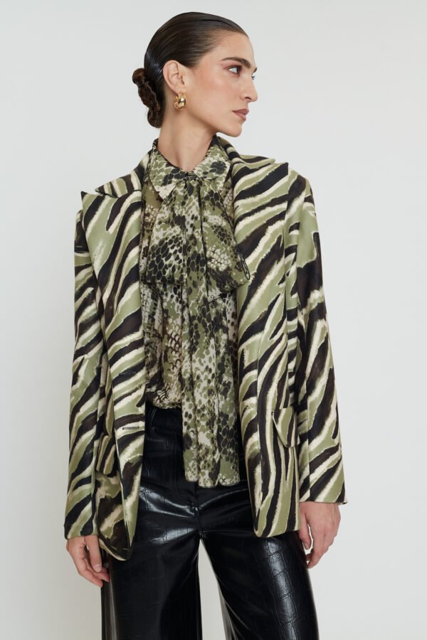 Caira blazer olive zebra/Mix & Match σακάκι - Image 5