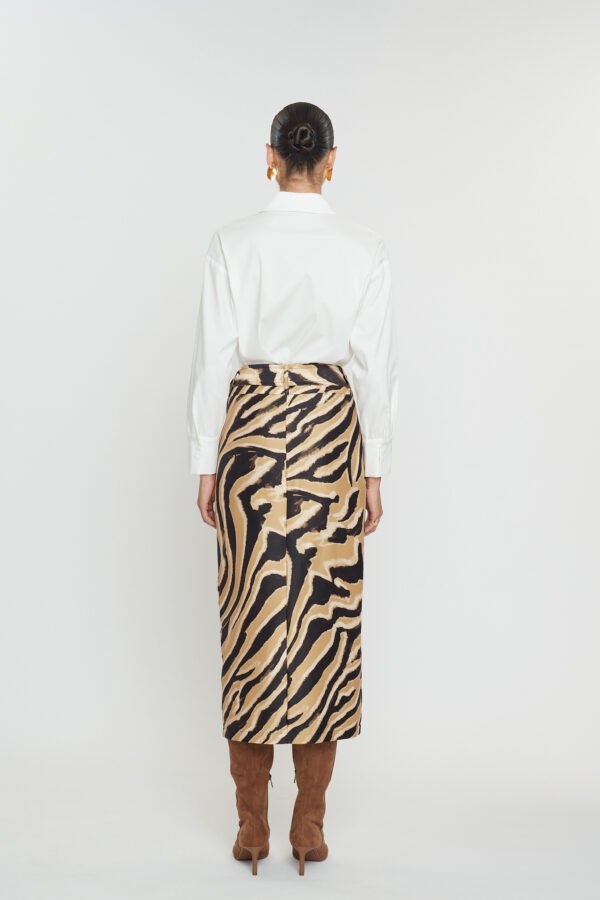 Penelope midi skirt caramel zebra/Mix & Match φούστα - Image 2