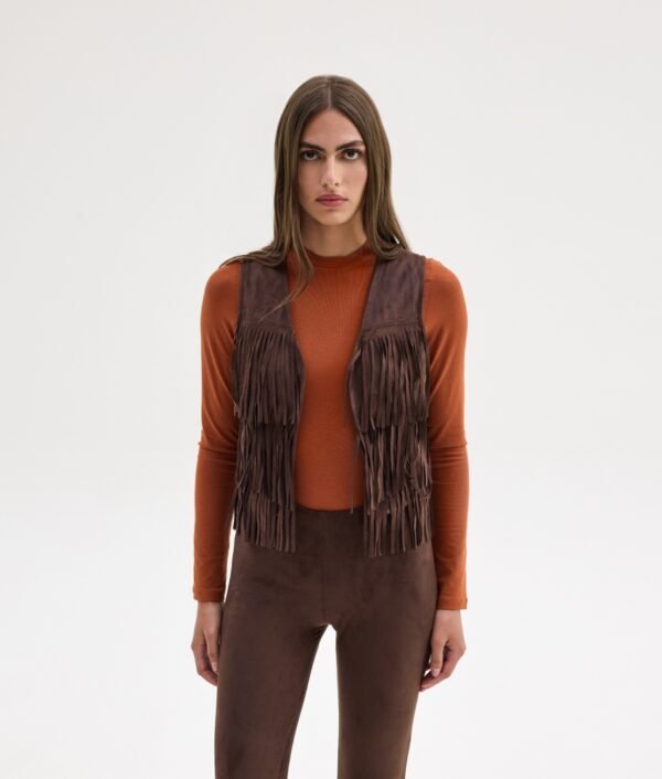 Blondie bangs vest brown/Sunsetgo. γιλέκο