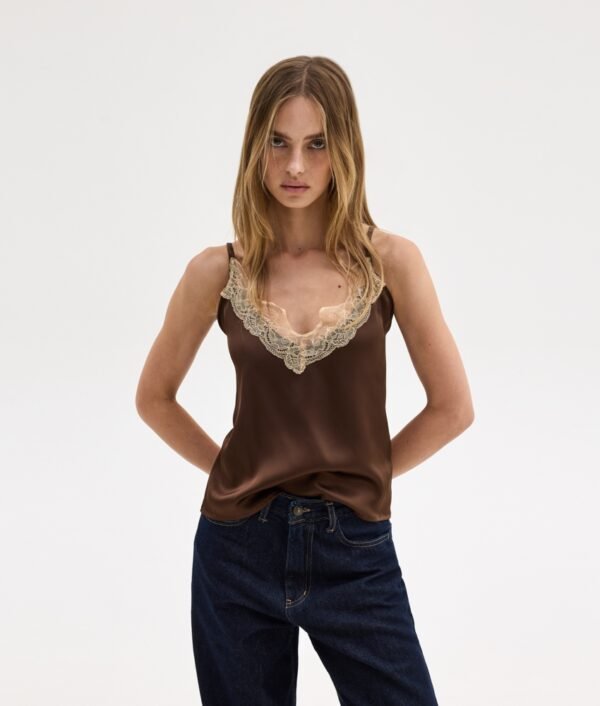 Cindy top brown /Sunsetgo.  τοπ - Image 3