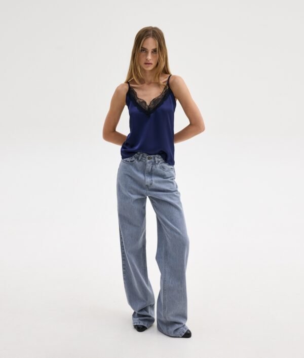 Cindy top Navy Blue/ Sunsetgo. τοπ - Image 3