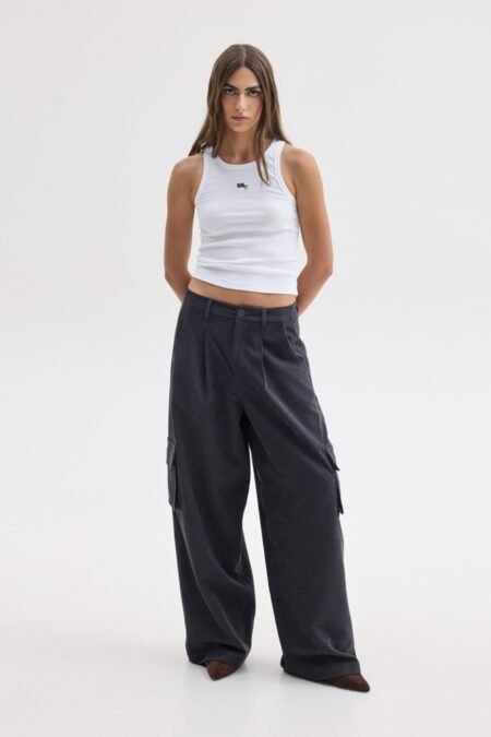 Devon pants dark grey /Sunsetgo.  παντελόνι