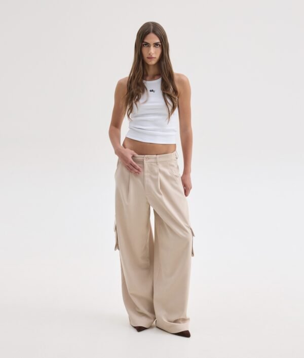 Devon pants beige/Sunsetgo. παντελόνι - Image 2
