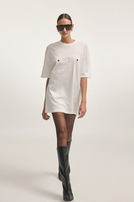 24h star t-shirt off white/Nadia Rapti t-shirt