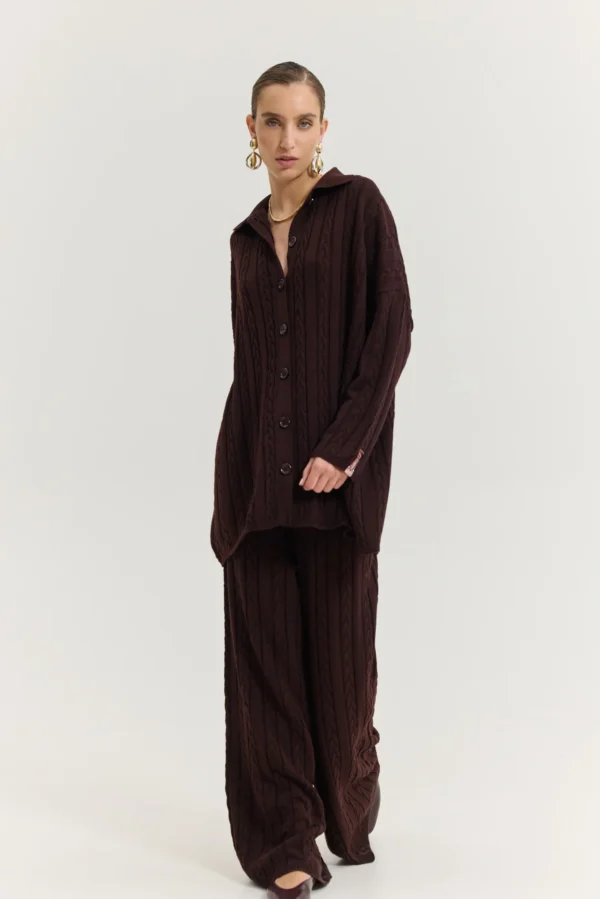 Palermo pants (brown)/Hemithea παντελόνι - Image 5