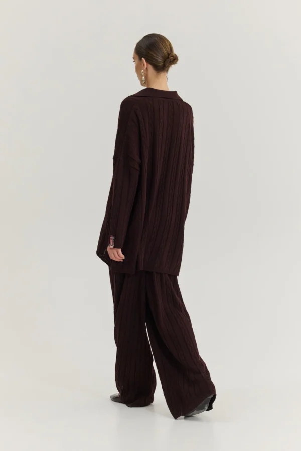 Palermo pants (brown)/Hemithea παντελόνι - Image 3