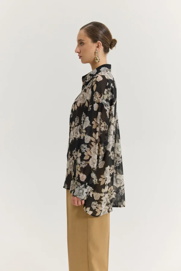 Heather Shirt (Cloudy Days Black)/Hemithea πουκάμισο - Image 4