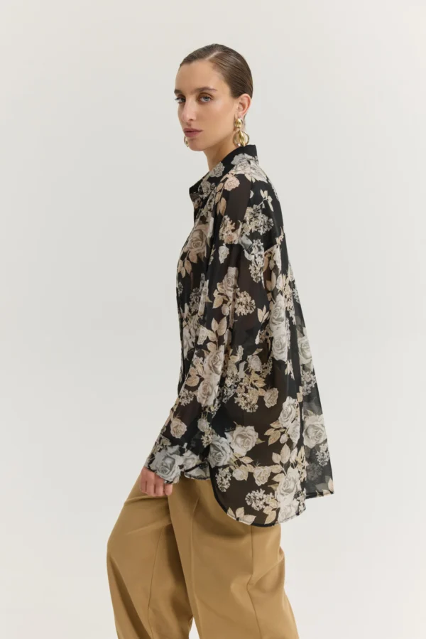 Heather Shirt (Cloudy Days Black)/Hemithea πουκάμισο - Image 5