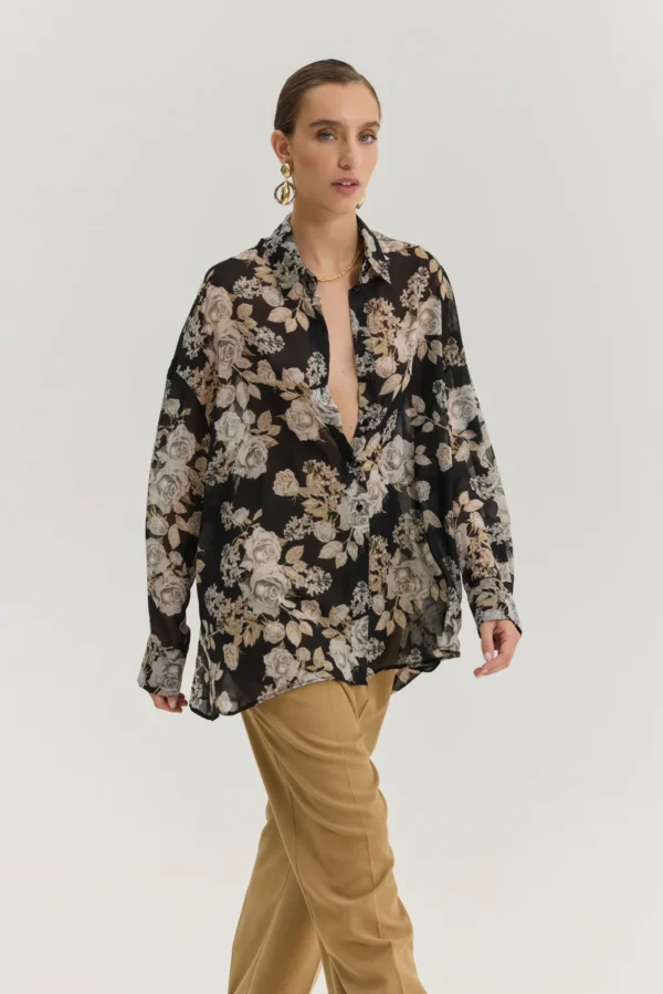 Heather Shirt (Cloudy Days Black)/Hemithea πουκάμισο - Image 6