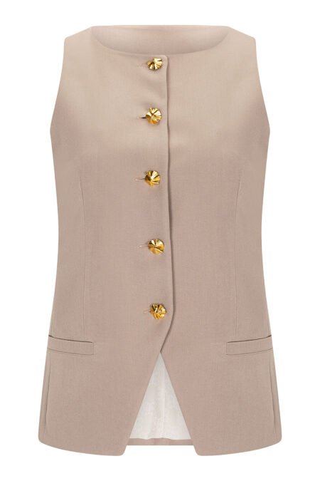 Lunacode vest beige/La Chaine γιλέκο