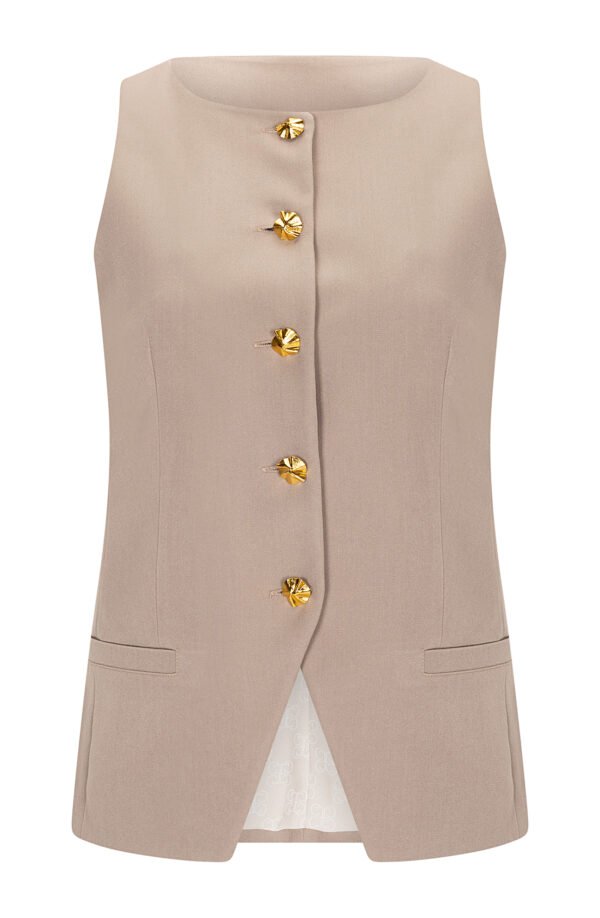 Lunacode vest beige/La Chaine γιλέκο