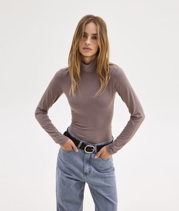 Laura turtlenck top grey/Sunsetgo.  τοπ