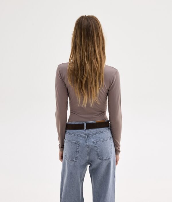 Laura turtlenck top grey/Sunsetgo.  τοπ - Image 3