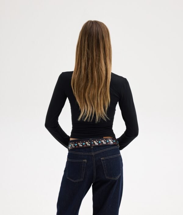 Laura turtlenck top black/Sunsetgo.  τοπ - Image 2