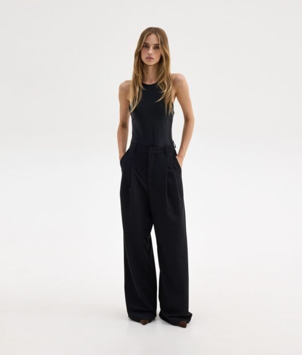 Lauryn tailored pants black/Sunsetgo. παντελόνι - Image 4