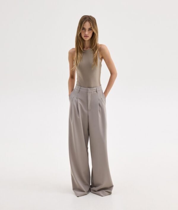 Lauryn tailored pants grey/Sunsetgo. παντελόνι - Image 2